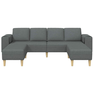 Dunkelgraue 3-teilige Wohnzimmer Couch