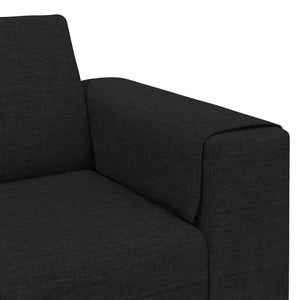 Schwarze 3-teilige Wohnzimmer Couch Polyester