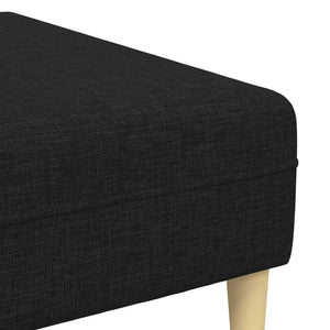 Schwarze 3-teilige Wohnzimmer Couch Polyester