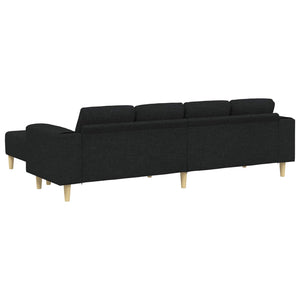 Schwarze 3-teilige Wohnzimmer Couch Polyester