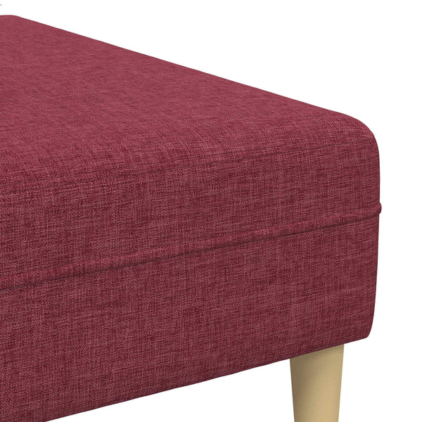 Weinrote 3-teilige Wohnzimmer Couch