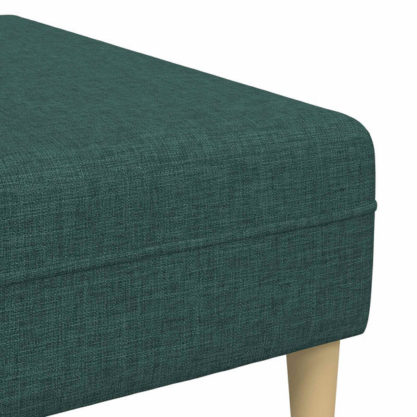Dunkelgrünes 3-teiliges Wohnzimmersofa aus Polyester