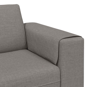 3-teilige Wohnzimmer Couch Taupe