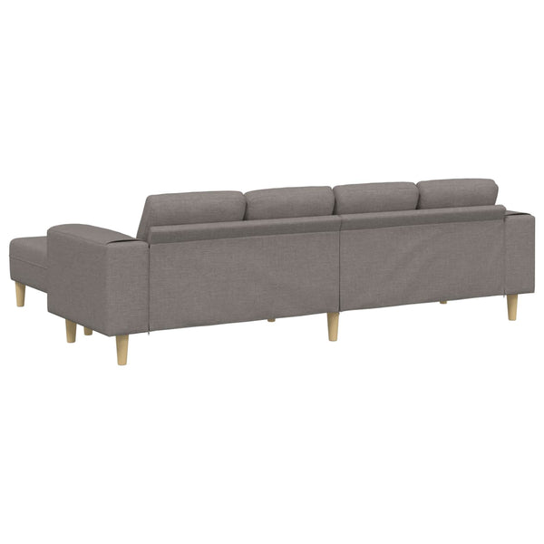 3-teilige Wohnzimmer Couch Taupe