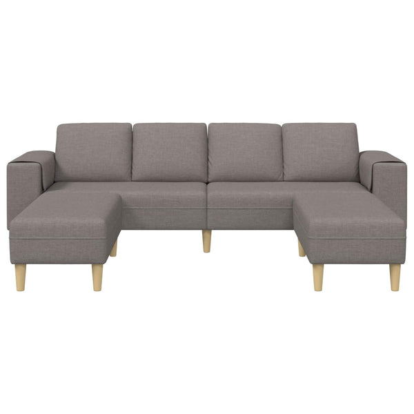 3-teilige Wohnzimmer Couch Taupe