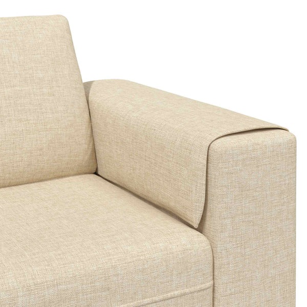 3-teilige Wohnzimmer Couch Creme