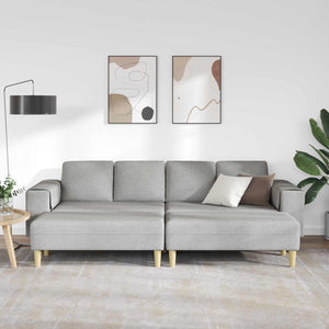Wohnzimmer Couch 3-teilig Wolkengrau