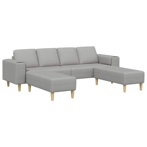 Wohnzimmer Couch 3-teilig Wolkengrau