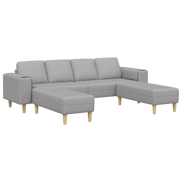 Wohnzimmer Couch 3-teilig Wolkengrau