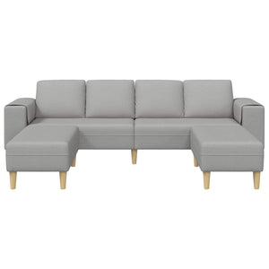 Wohnzimmer Couch 3-teilig Wolkengrau