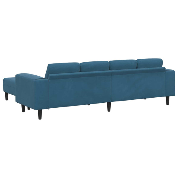 Blaue 3-teilige Wohnzimmercouch, 250 cm