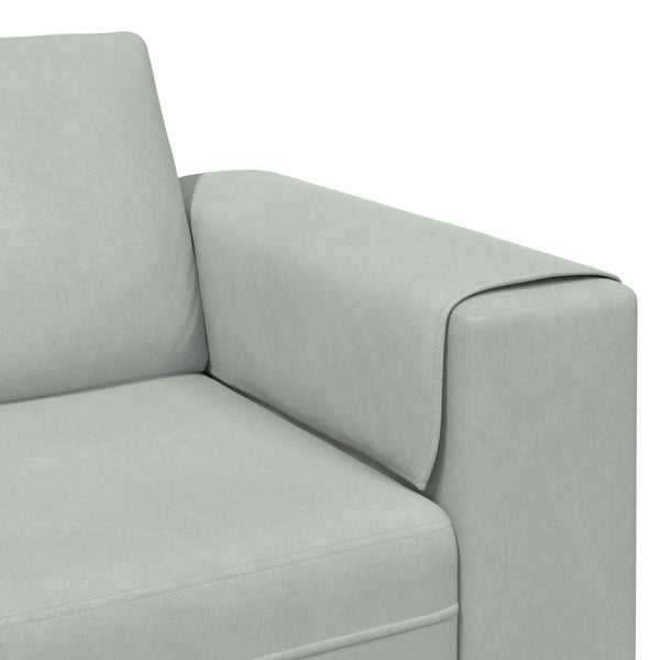 Hellgraue Wohnzimmer Couch, 3-teilig