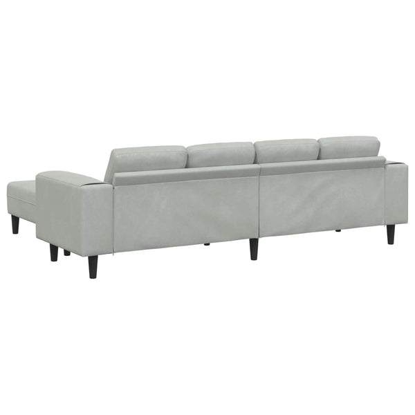 Hellgraue Wohnzimmer Couch, 3-teilig