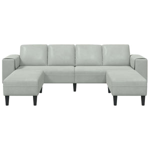 Hellgraue Wohnzimmer Couch, 3-teilig