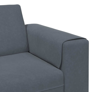 Dunkelgraue Wohnzimmer Couch, 3-teilig