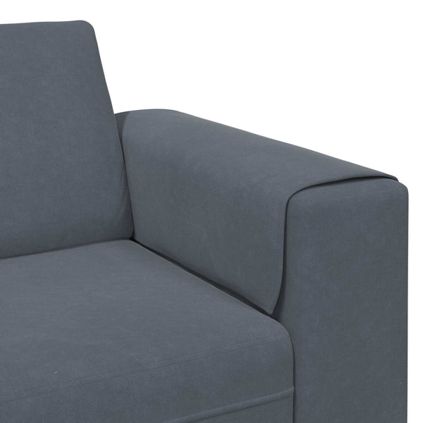 Dunkelgraue Wohnzimmer Couch, 3-teilig