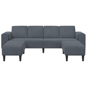 Dunkelgraue Wohnzimmer Couch, 3-teilig