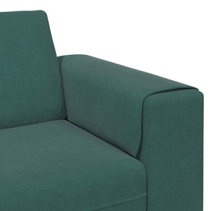 Dunkelgrüne 3-teilige Wohnzimmer Couch