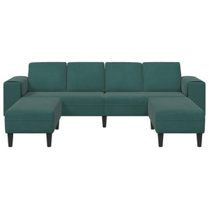 Dunkelgrüne 3-teilige Wohnzimmer Couch