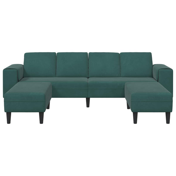 Dunkelgrüne 3-teilige Wohnzimmer Couch