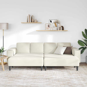 Creme Wohnzimmer Couch 3-teilig