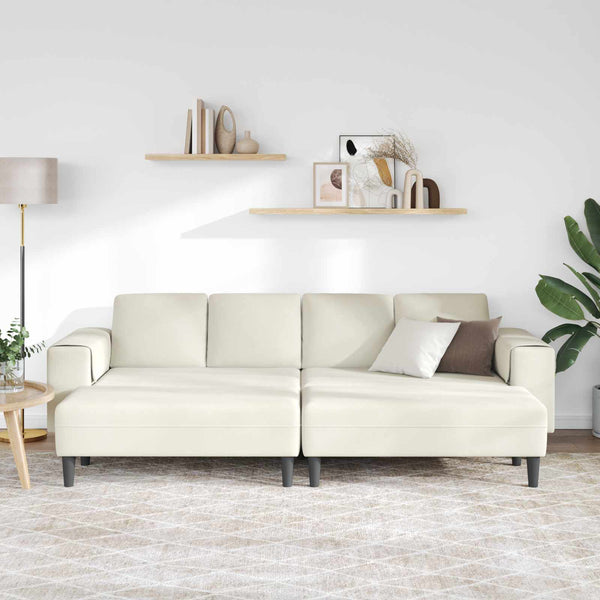 Creme Wohnzimmer Couch 3-teilig