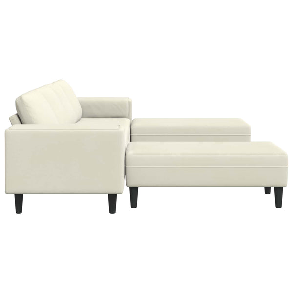 Creme Wohnzimmer Couch 3-teilig