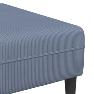 Blaues Cord Sofa 250 cm