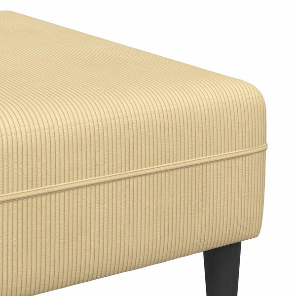 Grau-Grünes Cord Sofa, 250 cm