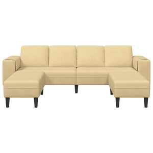 Grau-Grünes Cord Sofa, 250 cm