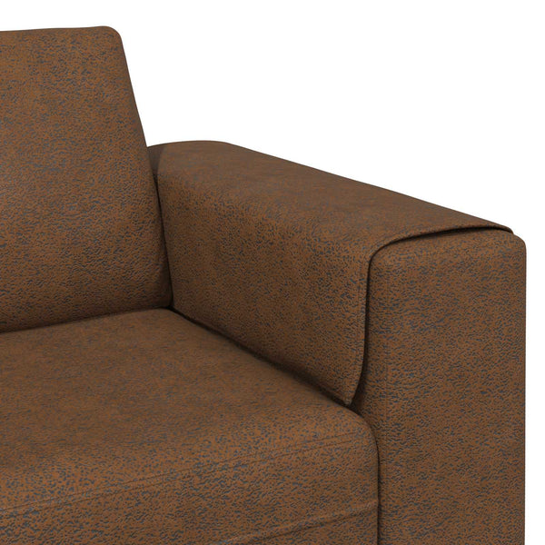 vidaXL Canapé de salon 3 pcs marron
