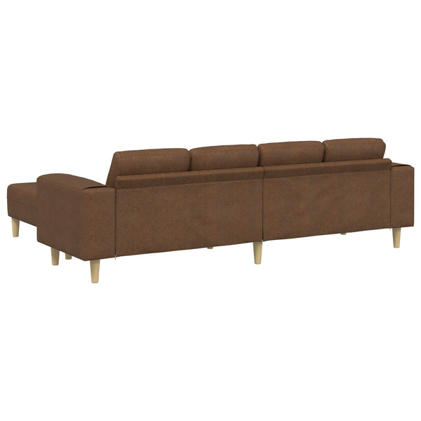 vidaXL Canapé de salon 3 pcs marron