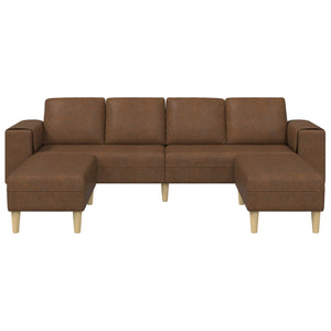 vidaXL Canapé de salon 3 pcs marron