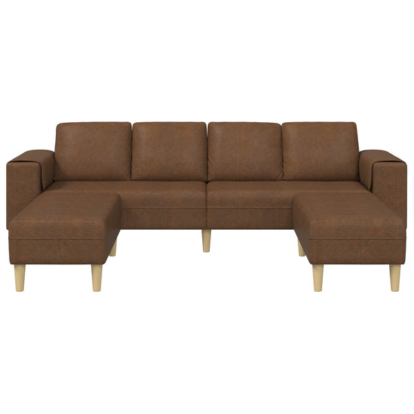 vidaXL Canapé de salon 3 pcs marron