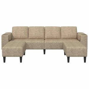 3-teilige Wohnzimmer Couch Hellgrau