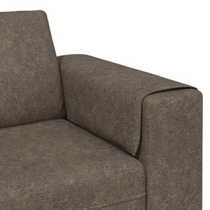 Dunkelgraue 3-teilige Wohnzimmer Couch