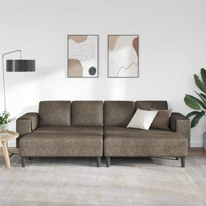 Dunkelgraue 3-teilige Wohnzimmer Couch