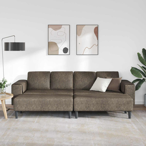 Dunkelgraue 3-teilige Wohnzimmer Couch