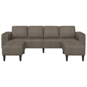 Dunkelgraue 3-teilige Wohnzimmer Couch