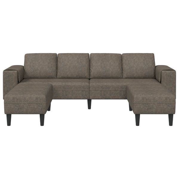 Dunkelgraue 3-teilige Wohnzimmer Couch