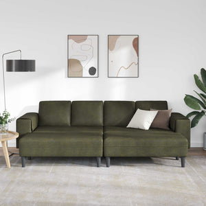 Olivegrüne 3-teilige Wohnzimmer Couch