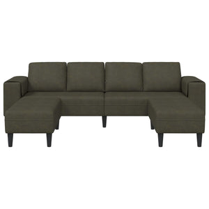 Olivegrüne 3-teilige Wohnzimmer Couch