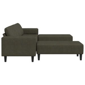 Olivegrüne 3-teilige Wohnzimmer Couch