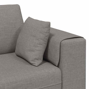 Taupe Stoff Sofa mit Kissen 250 cm