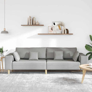 Sofa Wolkengrau Stoff 250 cm