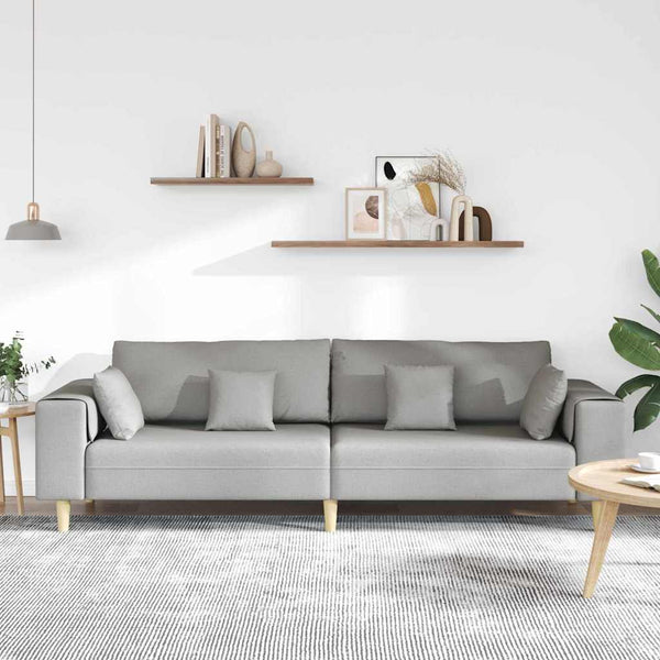 Sofa Wolkengrau Stoff 250 cm