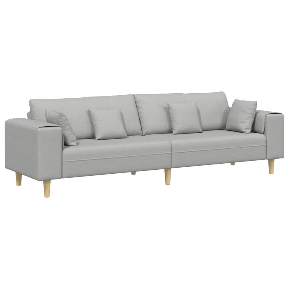 Sofa Wolkengrau Stoff 250 cm