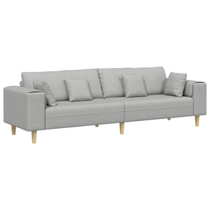 Sofa Wolkengrau Stoff 250 cm