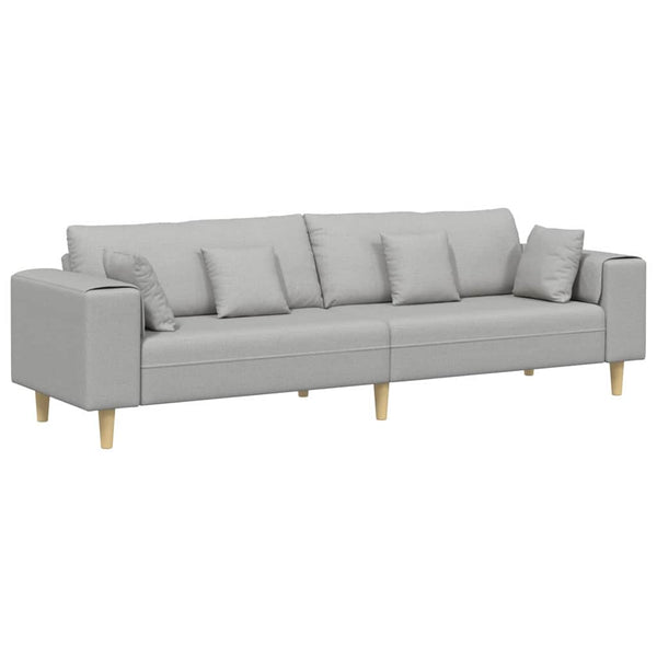 Sofa Wolkengrau Stoff 250 cm
