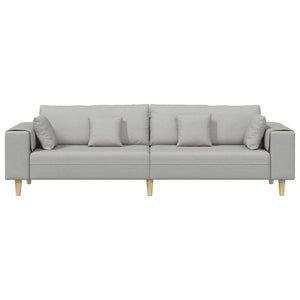 Sofa Wolkengrau Stoff 250 cm